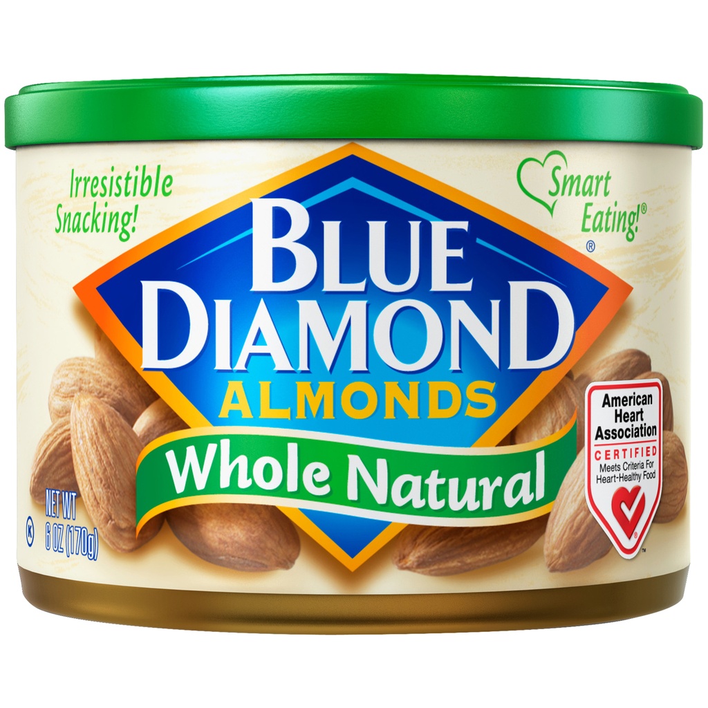 B/D ALMONDS WHOLE NATURAL 6oz