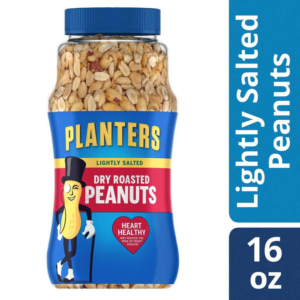 [029000076501] PLANTERS L/S ROASTED PEANUTS 16oz
