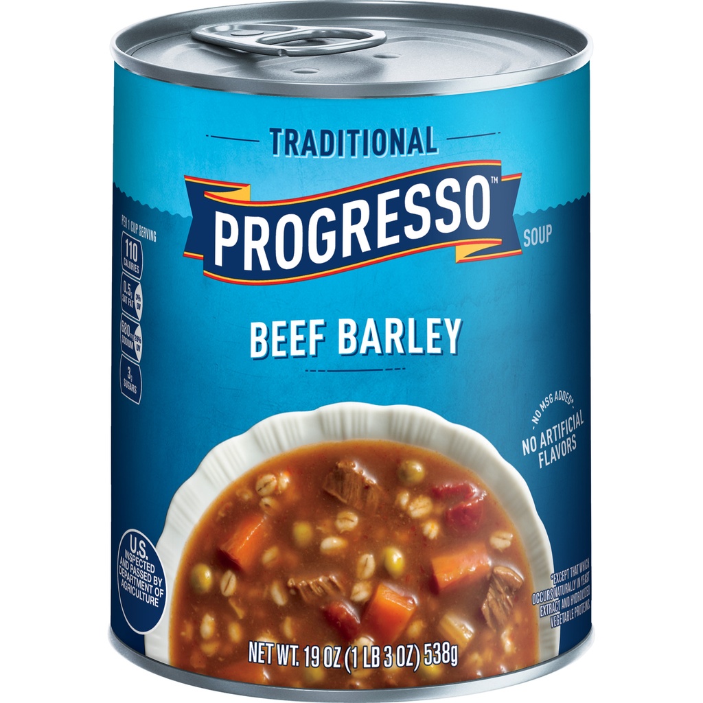PROGRESSO BEEF BARLEY 19oz