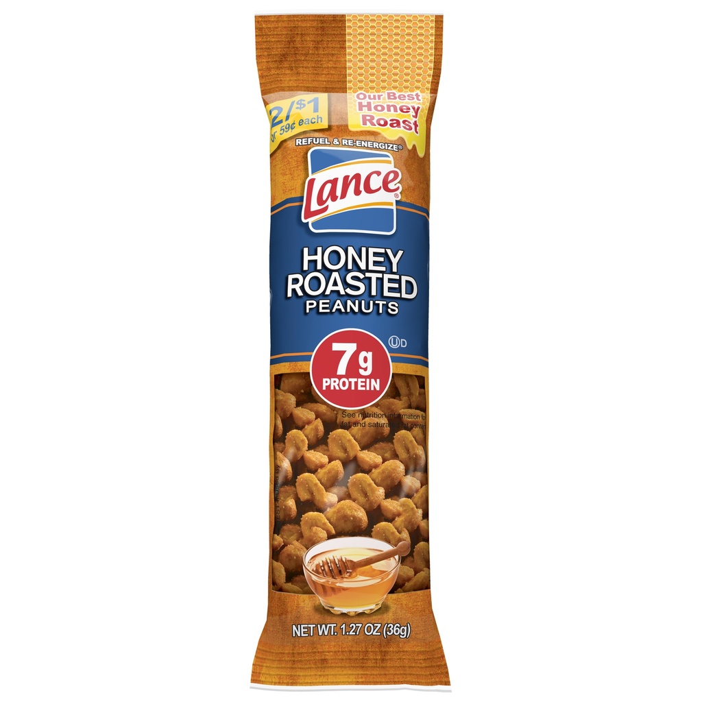 LANCE HONEY ROASTED PEANUTS 1.27oz