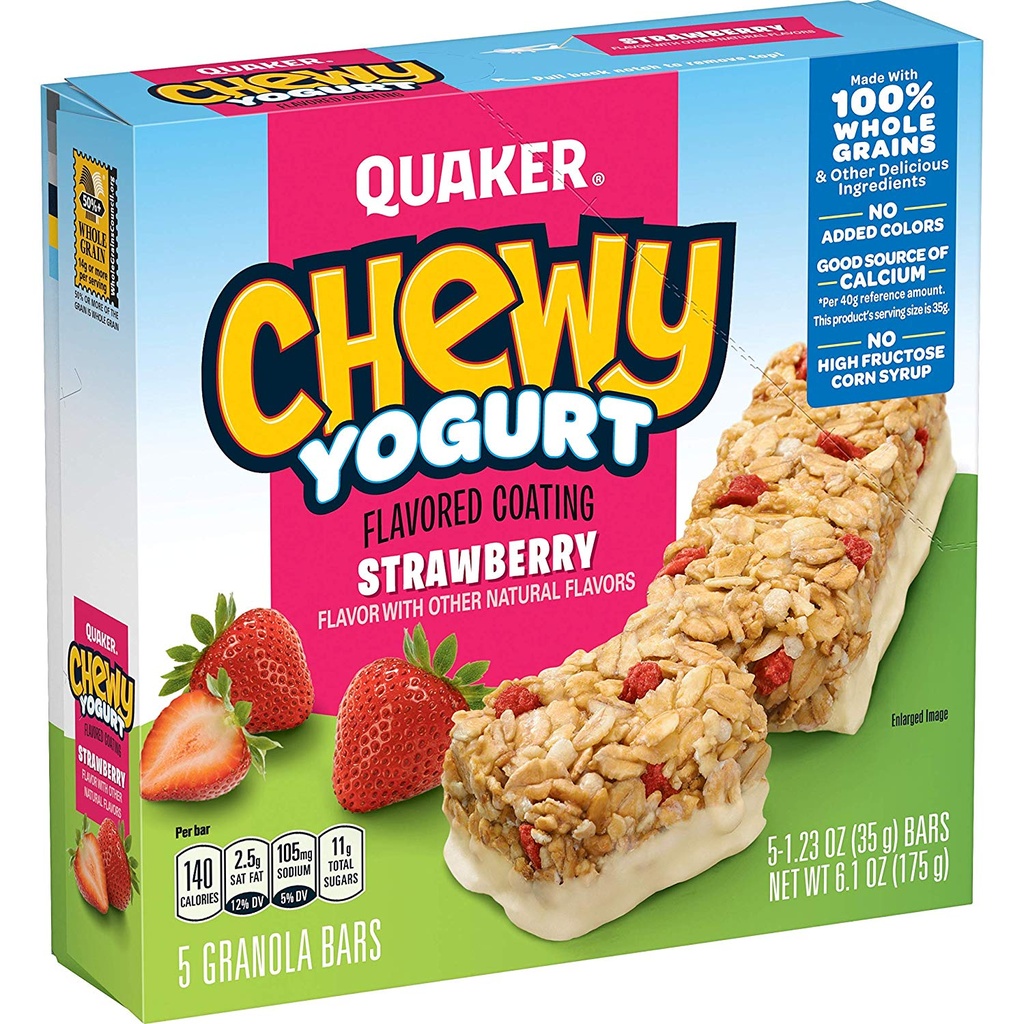 QUAKER CHEWY YOGURT STAWBERRY 6.1oz