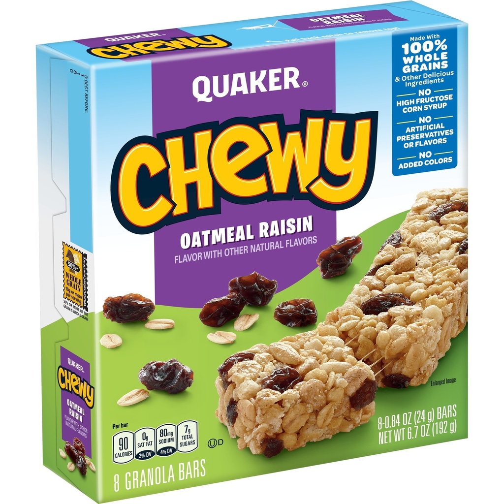 QUAKER CHEWY OATMEAL RAISIN 6.7oz