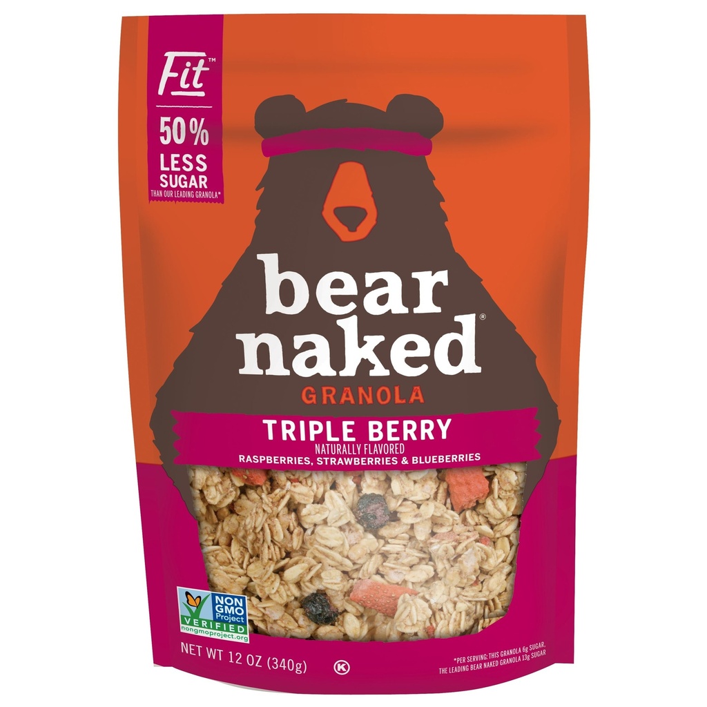BEAR NAKED GRANOLA TRIPLE BERRY 12oz