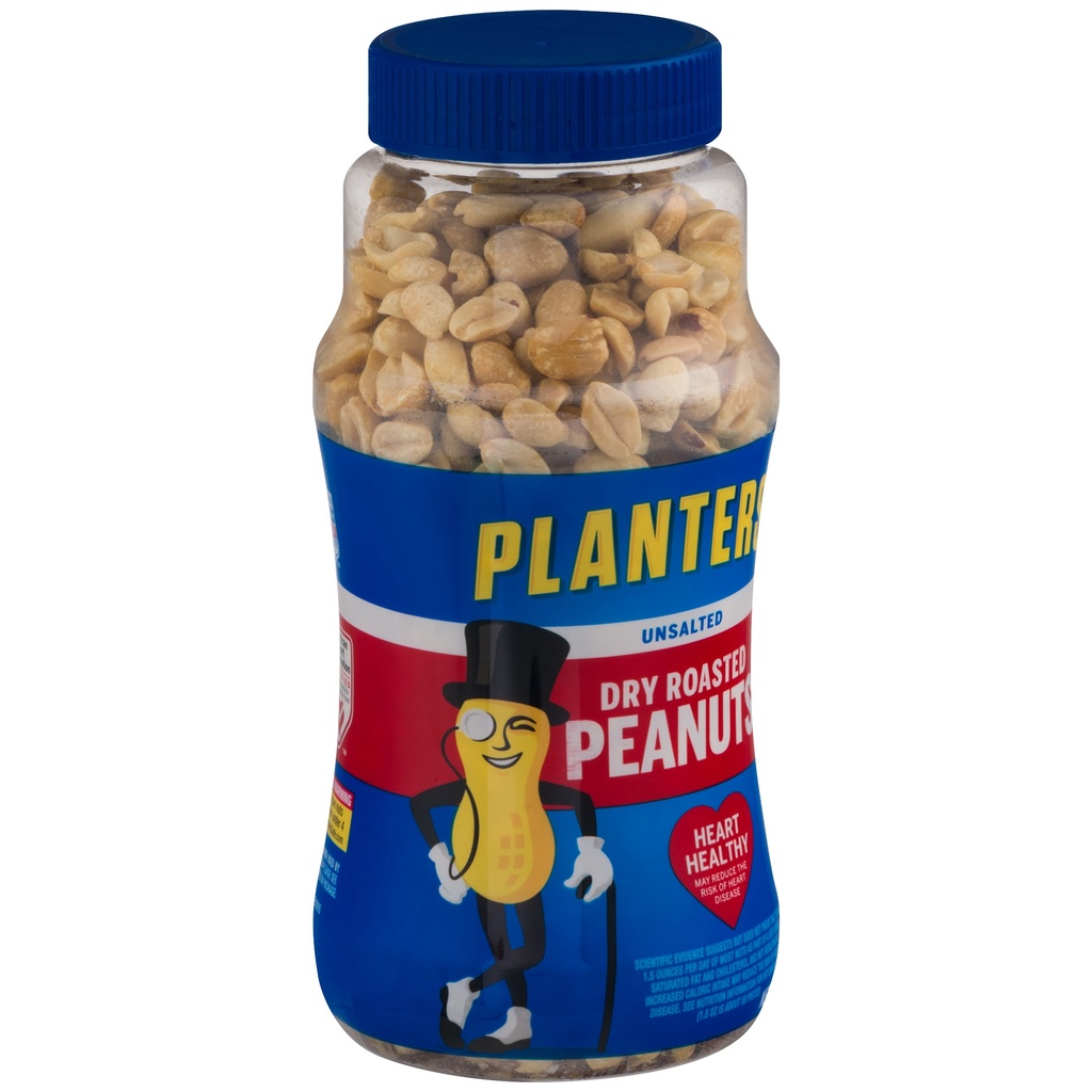 PLANTERS UNSALTED DRY ROSATED PEANUT 16oz