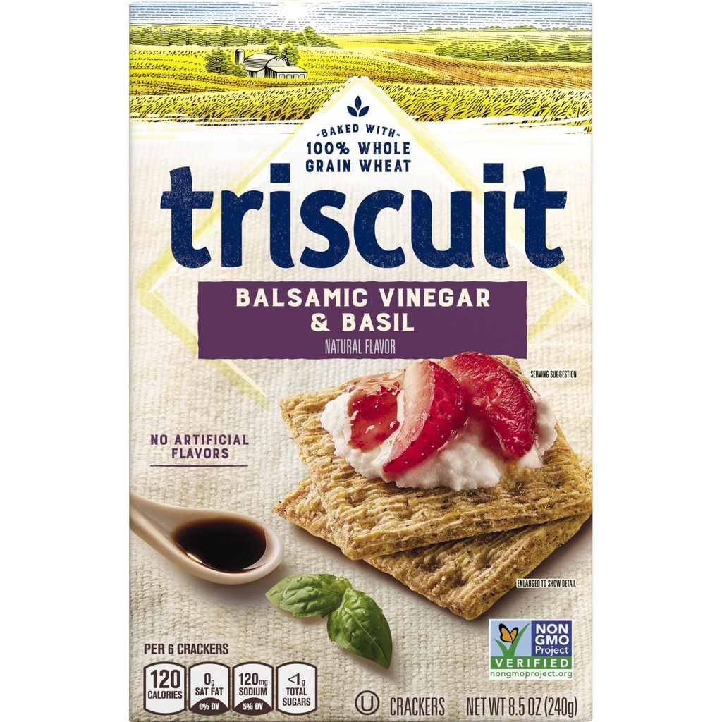 TRISCUIT BALSAMIC VINEGAR AND BASIL 8.5oz