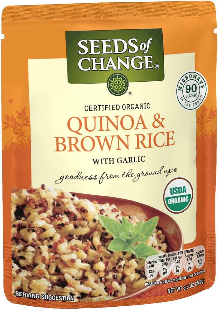 SOC QUINOA AND BROPWN RICE W/ GARLIC 8.5oz