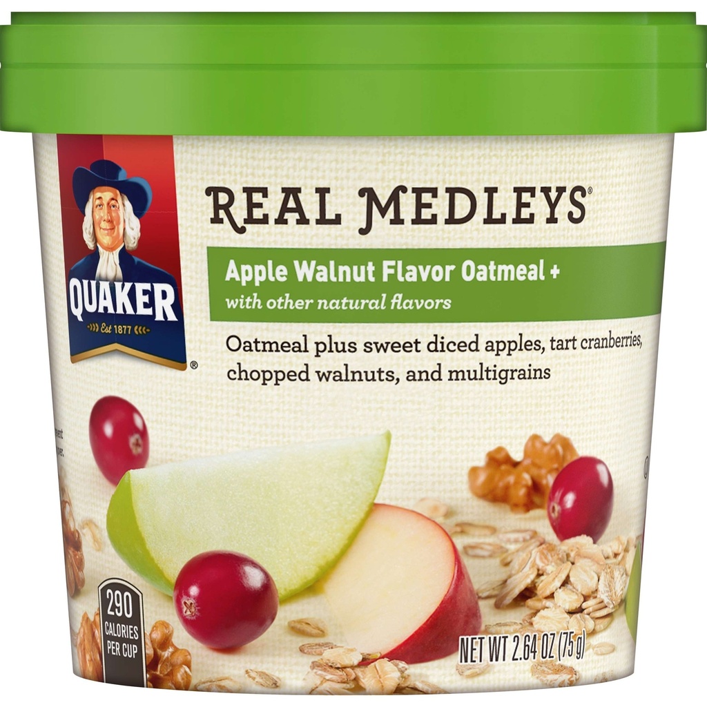 QUAKER REAL MEDLEY VARIETY PACK 2.64oz