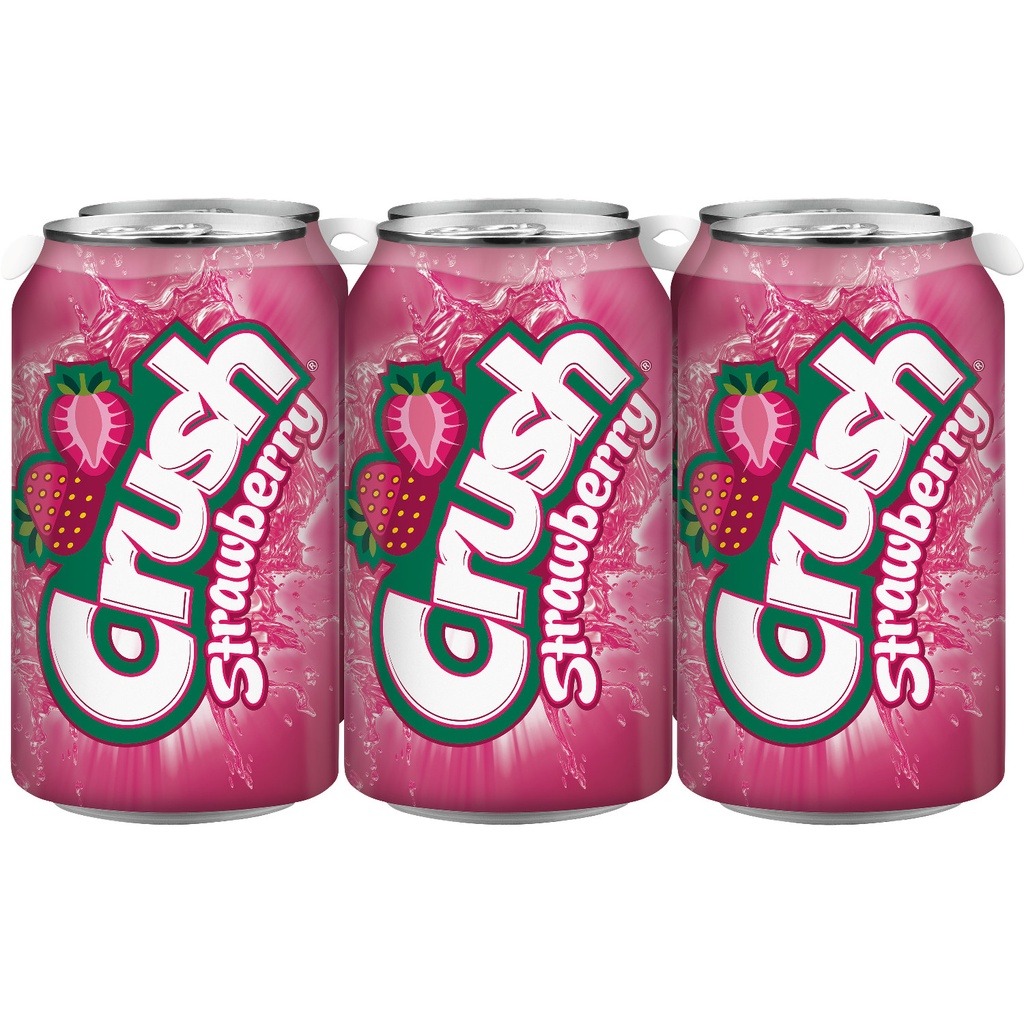 Crush Soft Drink StrawBerry 12OZ