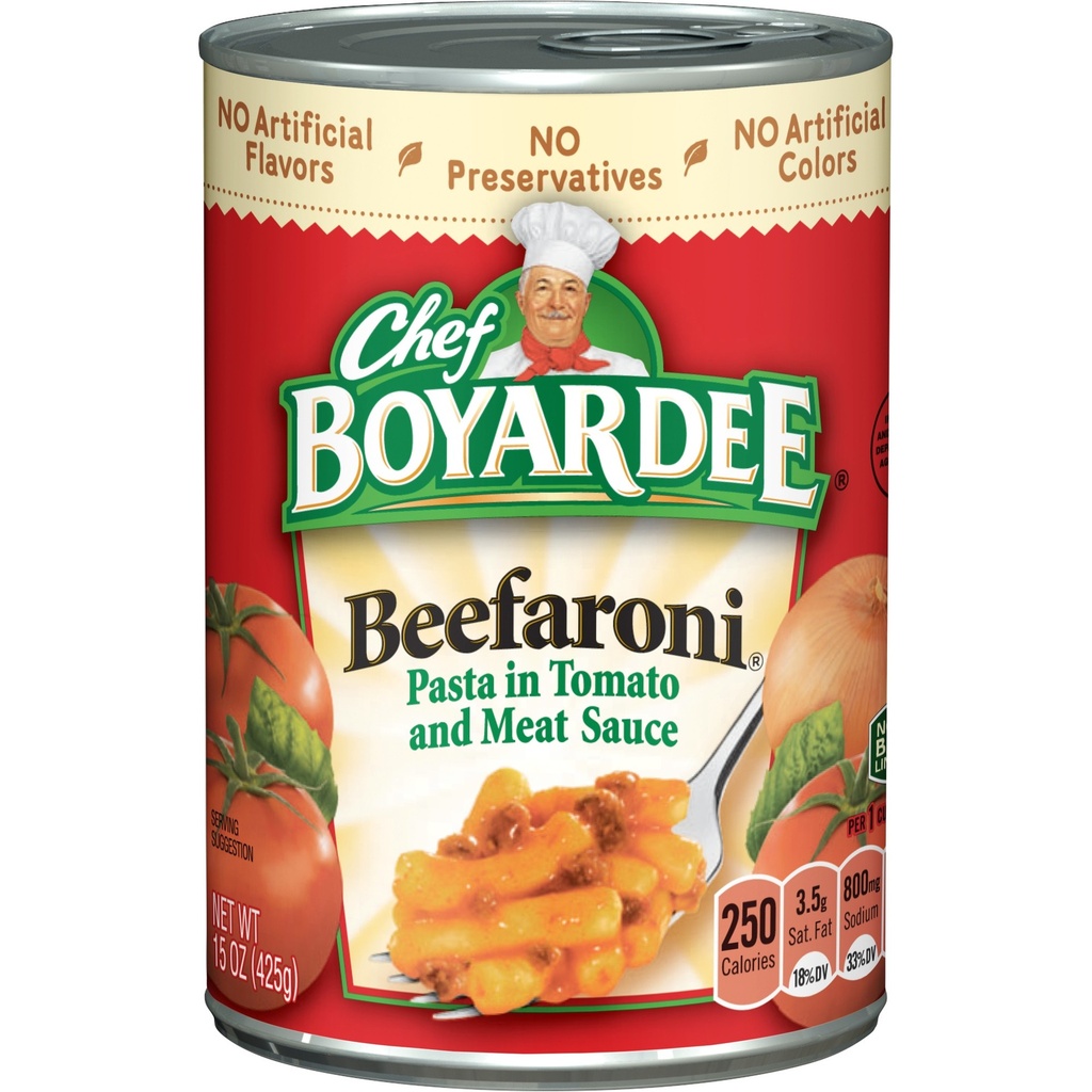 [064144043026`] Chef Boyardee 15oz (Beefaroni)