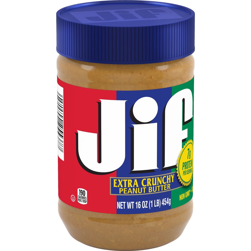 [051500255377] JIF EXTRA CRUNCHY PEANUT BUTTER 16OZ