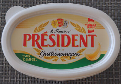 PRESIDENT FRENCH BUTTER W\SALT 250G