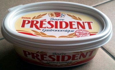 PRESIDENT FRENCH BUTTER UNSALTED 250G