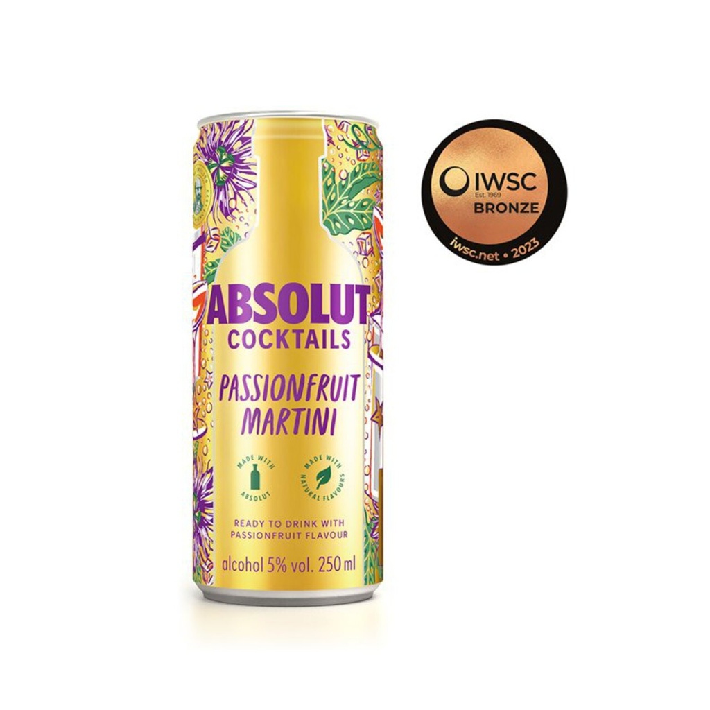 [7312040323005] ABSOLUTE COCKTAILS-PASSIONFRUIT MARTINI 250ML