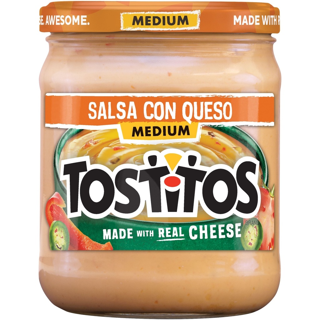 [028400070980] TOSTITOS-CON QUESO 15OZ 