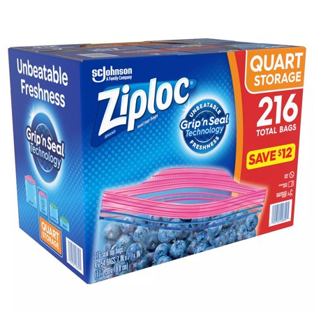 [025700008095] ZIP LOCK QUARTS 54CT