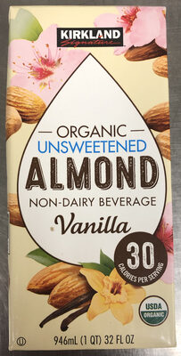 Kirkland Almond Unsweetened Vanilla 32oz