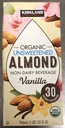 KIRLKLAND UNSWTN ALMOND VANILLA 32OZ