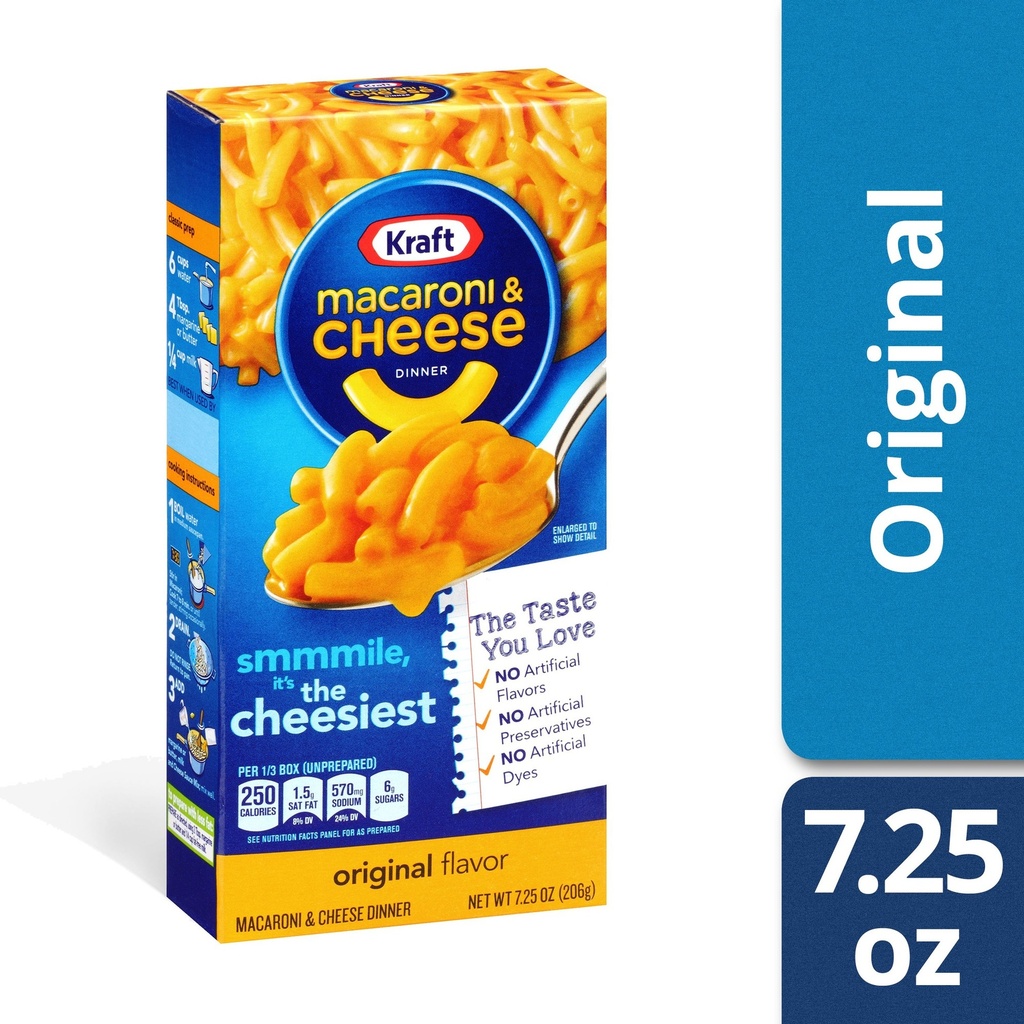 Kraft Mac & Cheese Dinner 24/5.5oz