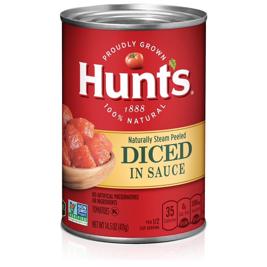 HUNTS DICED TOMATOES IN SAUCE 14.5OZ