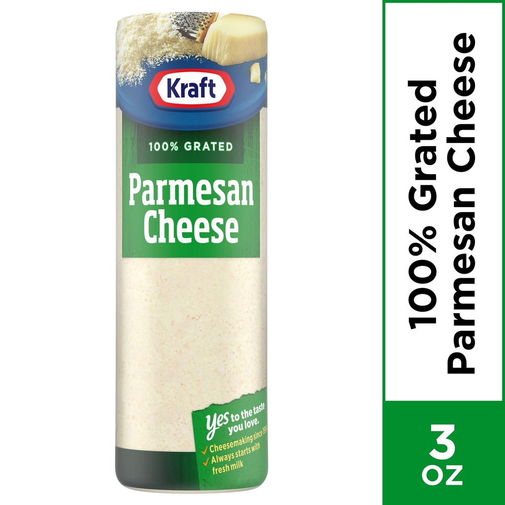 KRAFT GRATED PARMESAN CHEESE 3OZ